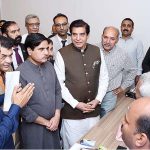 Speaker National Assembly Raja Pervez Ashraf visited the press gallery to witness the ongoing elections of the Parliamentary Reporters’ Association in the Parliament House.