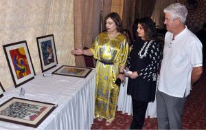 Ambassador of Portugal H.E. Frederico Silva visiting the different stalls during the Inaugural ceremony of Crafts Bazaar "Empowering women and communities through indigenous crafts" at local hotel