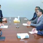 Caretaker Prime Minister Anwaar-ul-Haq Kakar meets Managing Director of International Monetary Fund, Ms. Kristalina Georgieva.