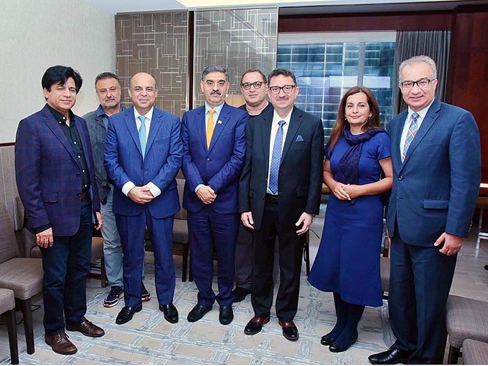 A delegation of Association of Physicians of Pakistani -descent of North America called on Caretaker Prime Minister Anwaar-ul-Haq Kakar.