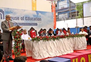 Caretaker Chief Minister Sindh Justice (Retd) Maqbool Baqar inaugurates JDC Foundation's School "House of Education" at Federal B. Area.