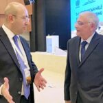 The Caretaker Planning Minister for Development & Special Initiatives Muhammad Sami Saeed exchanges views with counterparts from Kyrgyzstan and Cambodia during the Second Azerbaijan National Urban Forum & Global Observance of World Habitat Day 2023, held in Zangilan.