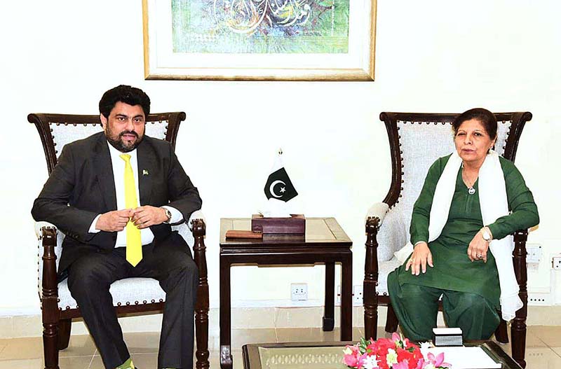 Muhammad Kamran Tessori, Governor of Sindh called on Dr. Shamshad Akhtar, Caretaker Federal Minister for Finance, Revenue, Economic Affairs & Privatization at Finance Division.