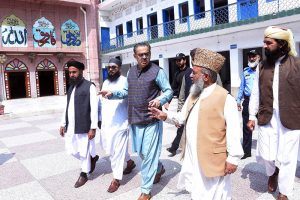 Caretaker Federal Minister for Religious Affairs and Interfaith Harmony, Aneeq Ahmed visiting Jamia Naeemia