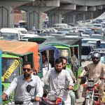 A massive view of traffic jam in front of High Court.
