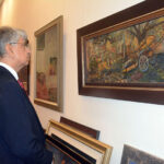 Caretaker Federal Minister for Information and Broadcasting Murtaza Solangi visiting Arts Council of Pakistan