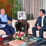Pakistan’s Ambassador-designate to Bangladesh, Syed Ahmad Maroof, called on President Dr. Arif Alvi, at Aiwan-e-Sadr.