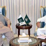 Chairman PM's Taskforce on Gandhara Tourism, Minister of State Dr. Ramesh Kumar Vankwani in a meeting with caretaker CM Balochistan Ali Mardan Khan Domki at CM House.
