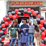Controller of BISE Mirpure khas Anwar Aleem Khanzada cutting the ribbon to inaugurate Ladies GYM & fitness center at Latifabad.
