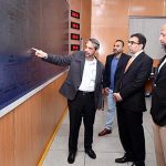 Caretaker Federal Minister for Energy Ali Muhammad during his visit to K electric