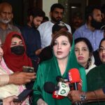 Special Assistant to Prime Minister on Human Rights & Women Empowerment Ms. Mushaal Hussein Mullick talking to media persons after participating in Mehfil-e-Milad-un-Nabi (PBUH) at Government College Women University Faisalabad (GCWUF)
