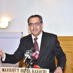 Interim Federal Minister for Religious Affairs and Interfaith Harmoney Aneeq Ahmed speaking in a programme on Tuberculosis (TB)