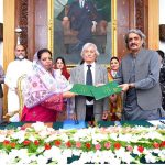 MOU signed between SBBWU and Dosti Welfare Organization during the launching ceremony of Dosti Peshawar's Women's Literature Festival 1st Edition at Governor House