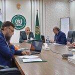 Deputy Chairman of the Planning Commission, Mohammad Jehanzeb Khan chairing a progress review meeting on the Sustainable Development Goals (SDGs) at Ministry of Planning Development & Special Initiatives