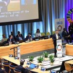 Caretaker Prime Minister Anwaar-ul-Haq Kakar addressing the SDG Summit Leaders Dialogue 6 on the topic “Mobilizing finance and investments and the means of implementation for SDG achievement” in UN Headquarters