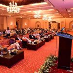 Federal Health Minister Dr. Nadeem Jan addressing National Health research conference