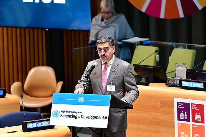 Caretaker Prime Minister Anwaar-ul-Haq Kakar addressed a high level dialogue on Financing for Development.
