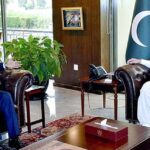 Ambassador of the Ethiopia, Mr. Jemal Beker Abdula calling on Chairman Senate, Muhammad Sadiq Sanjrani at Parliament House.
