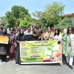 Vice Chancellor GCUWF Prof. Dr. Zill-i-Huma Nazli and Mirza Anjum Kamal, Senior Superintendent Police (SSP) of Punjab Highway Patrol (PHP) Faisalabad Region leading a walk in connection with “Plantation Activity” to contribute towards greener and more sustainable future for the nation