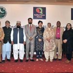Khalil George, Minister of Human rights and Minorities in a group photograph with participants during opening session of Second National FoRBLN conference Inclusivity ,social Cohesion and Diversity Challenges the way forward organized by Resilient Women Network.