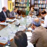 Country Director World Bank Mr. Najy Benhassine calls on Caretaker Federal Minister for Finance, Revenue, Economic Affairs, and Privatization Dr. Shamshad Akhtar, at Finance Division
