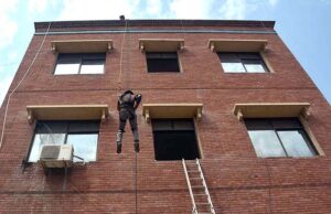 Rescue 1122 staffers busy in rehearsal of National Rescue Challenge at Punjab services academy Rescue 1122 Head Quarter.