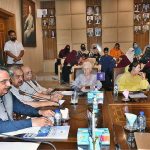 President Chamber of Commerce Abdul Ghafoor Malik addressing to a special ceremony in connection with Pakistan Defence Day organized by CSDO a social wing of Sialkot Chamber of Commerce and Industry (SCCI) held at SCCI Auditorium.
