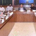 Senator Farooq Hamid Naek, Chairman Senate Standing Committee on Foreign Affairs presiding over a meeting of the committee at Parliament House