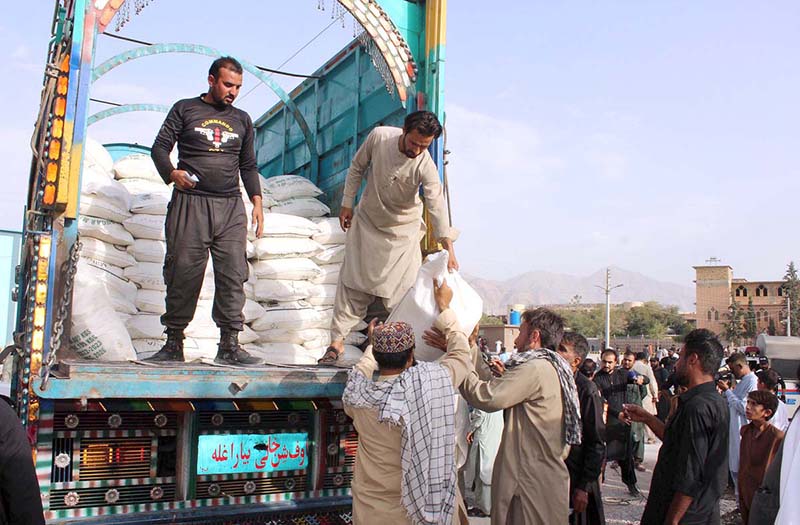 People buying sugars at official rate near Ayub Stadium