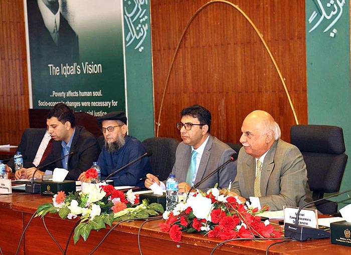Deputy Chairmanship Planning Commission, Mohammad Jehanzeb Khan chairing a meeting of Central Development Working Party at the Planning Commission.