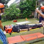 Rescue 1122 staffers busy in rehearsal of National Rescue Challenge at Punjab services academy Rescue 1122 Head Quarter.