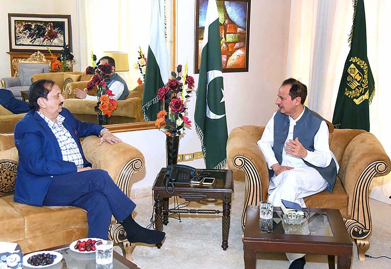 Federal caretaker Health Minister Dr. Nadeem Jan and Provincial caretaker Primary and Secondary Healthcare Minister Dr. Jamal Nasir meeting today