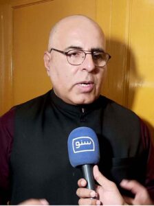 Information Minister of Balochistan, Jan Achazkai, talking to media gives details of International donors of important project for Balochistan