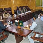 Chairman Parliamentary Committee on Works Gilgit-Baltistan Wazir Muhammad Saleem chairing a meeting at Assembly Secretariat