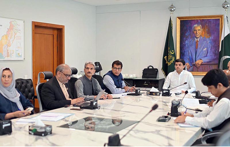 Special Assistant to PM on overseas Pakistanis and Human Resource Development Jawad Sohrab Malik chairing the 8th Manpower Export Coordination Committee