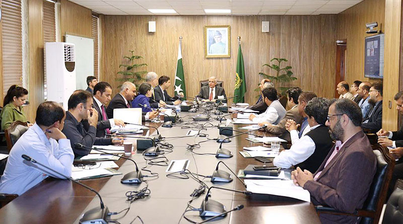 The caretaker Minister for Planning, Development & Special Initiatives, Muhammad Sami Saeed on Wednesday chairs a meeting to