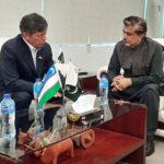Ambassador of the Republic of Uzbekistan to Pakistan H.E Mr. Oybek Arif Usmanov called on Jamal Shah, Interim Federal Minister for National Heritage and Culture at his office