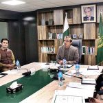 Caretaker Federal Minister Jamal Shah chairing 59th meeting of Governing Body of Iqbal Academy Pakistan at National Heritage and Culture Division