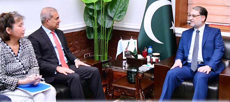 UNHCR Director of the Regional Bureau for Asia and Pacific Mr.Indrika Ratwatte, called on Minister for Defence, Lt. Gen. Anwar Ali Hyder (Retd) in Ministry of Defence