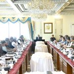 Caretaker Prime Minister Anwaar -ul-Haq Kakar chairs a meeting on measures against electricity theft and hoarding