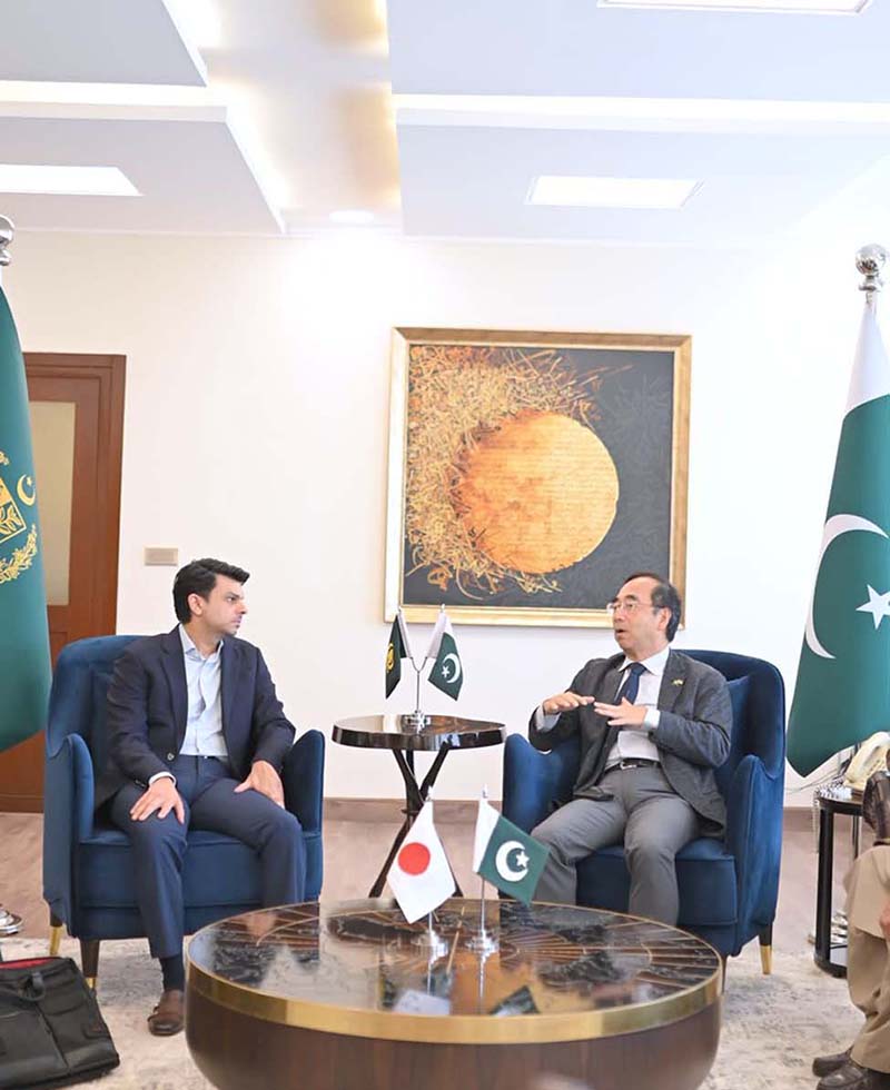 Special Assistant to Prime Minister for Overseas Pakistanis and Human Resource Development, Mr. Jawad Sohrab Malik in meeting with Japan Ambassador to Pakistan H.E Wada Mitsushiro