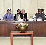 Senator Muhammad Tahir Bizinjo, Chairman Senate Committee on Rules of Procedure and Privileges presiding over a meeting of the committee at Parliament House.
