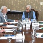 Senator Muhammad Tahir Bizinjo, Chairman Senate Committee on Rules of Procedure and Privileges presiding over a meeting of the committee at Parliament House.