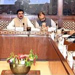 Senator Sardar Muhammad Shafiq Tareen, Chairman Senate Standing Committee on Science and Technology presiding over a meeting of the committee at Parliament House