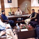 Chief Minister Gilgit-Baltistan Haji Gulbar Khan is presiding over a meeting of Ministers and senior Officers.