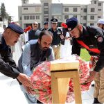 Caretaker Minister Balochistan Mir Muhammad Zubir Jamali pays visit to Central Police Office