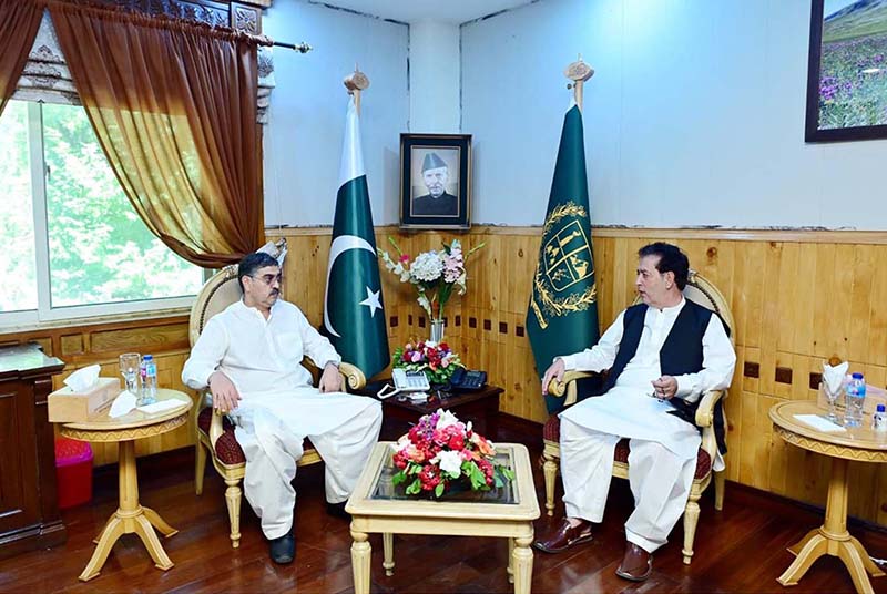 Governor Gilgit Baltistan, Syed Mehdi Shah calls on Caretaker Prime Minister Anwaar-ul-Haq Kakar