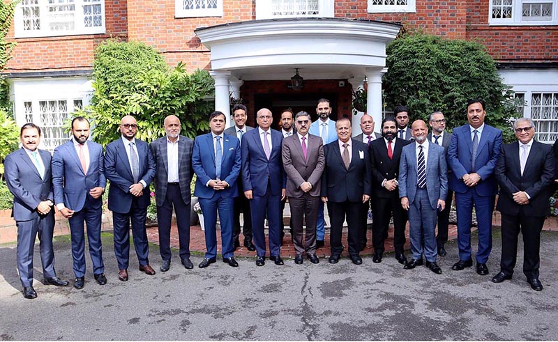 A delegation of prominent British Pakistani businessmen call on the Caretaker Prime Minister Anwaar-ul-Haq Kakar