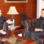 Consul General of Russion Federation , Andrey V. Fedorov calls on Mayor Karachi, Barister Murtaza Wahab