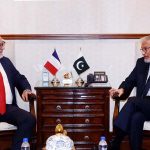 Caretaker Sindh Chief Minister Justice (Rtd) Maqbool Baqar meets with French Consul General Mr Alex Chahtahtinsky at CM House